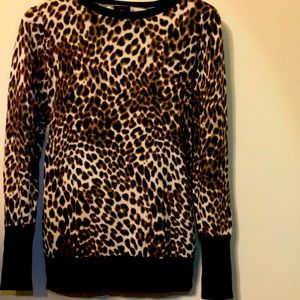 Cheetah Print Sweater, Size L, Worthington’s brand